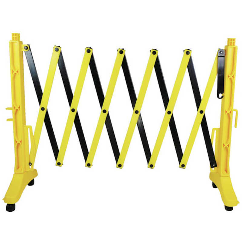 日本緑十字　伸縮式バリケード 黄/黒 高さ1m×幅0.5~3.5m 連結可能タイプ　116131 34,249円