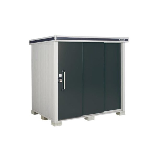 ヨドコウ LMD-2225SM スミ エルモ 中・大型物置 (2連片引き戸 2213×2564×2116 一般型) 法人向け・配送のみ販売 メーカー直送