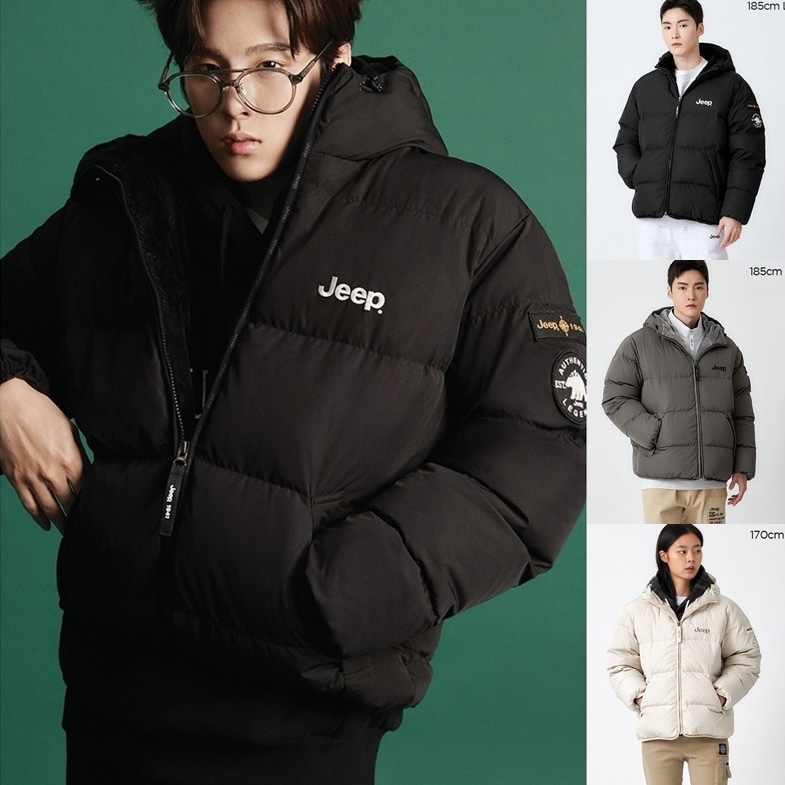 男女共用 フード ファー ダウンジャンパー JN4JPU402