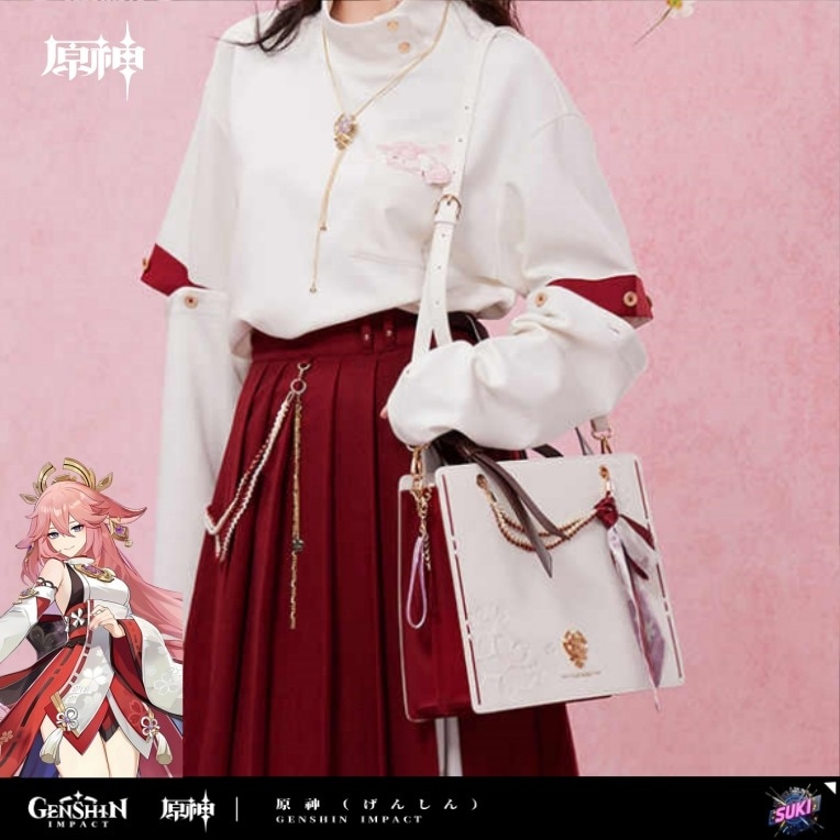 【プロ品質を極める!】原神 / 八重神子 / インプレッションシリーズ クロスボディバッグ / Genshin Impact Yae Miko トートバッグ コスプレ アニメグッズ 痛バッグ
