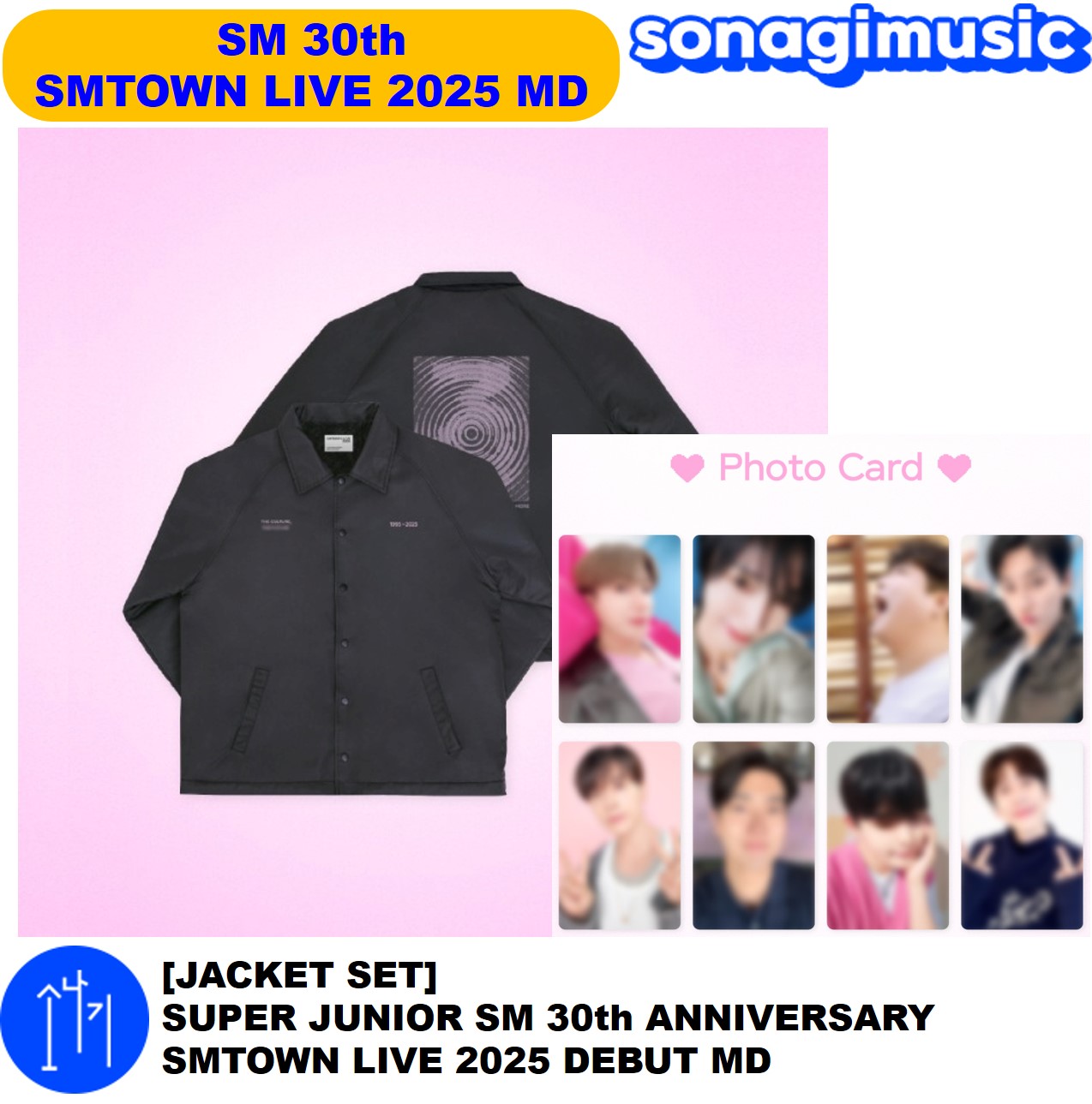 [公式] [JACKET SET] SUPER JUNIOR SM 30th ANNIVERSARY SMTOWN LIVE 2025 DEBUT MD sm 30周年 公式グッズ nct wish