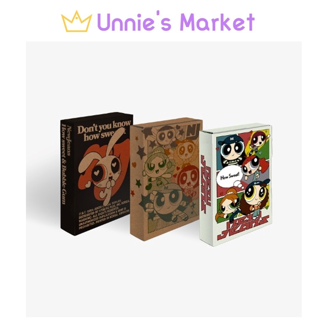 [SET] NewJeans How Sweet Weverse Albums ver. + Free Photocard 1EA(fan-made)