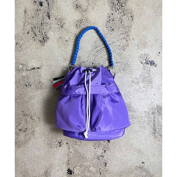 cheek kinchaku code 2way tote C23003-83 パープル 2WAYバッグ