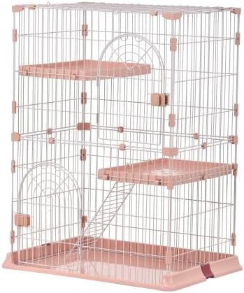 ケージ キャットケージ 2段 猫ゲージ おしゃれ キャットハウス ネコ ハウス 多段 留守番 保護 脱走防止 多頭飼いペットケージ