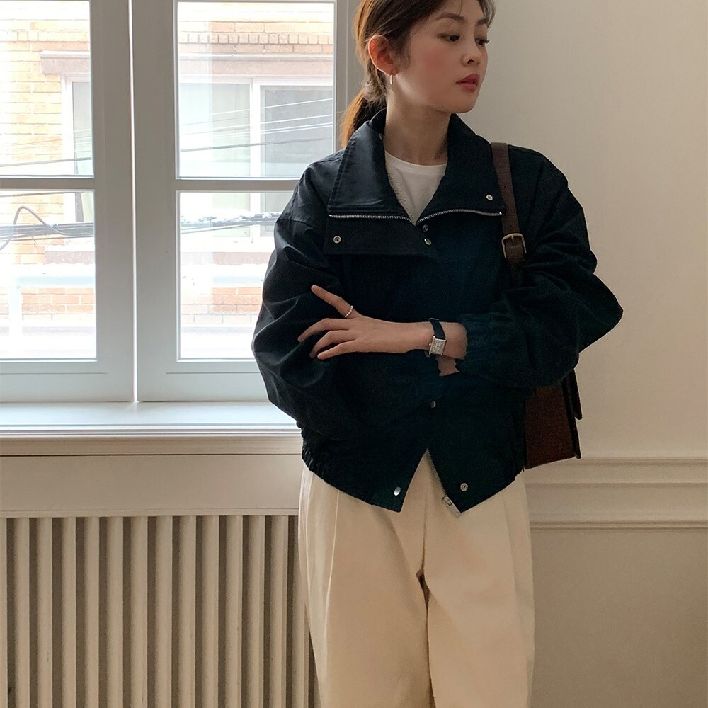 レディース トップス ブルゾン アウター 上着 羽織 マウンテンパーカー 長袖 Vネック ファスナー 前開き ボタン 厚手 大人可愛い カジュアル かっこいい ラフ スポーティー モード系 都会的