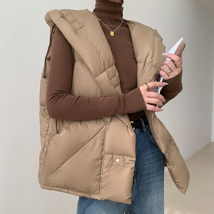 レディース ベスト アウター 羽織 前開き 袖なし ノースリーブ ハイネック フード ワイド オーバーサイズ ポケット 2way 大人可愛い シンプル カジュアル おしゃれ こなれ感 個性的 主役級 13,335円