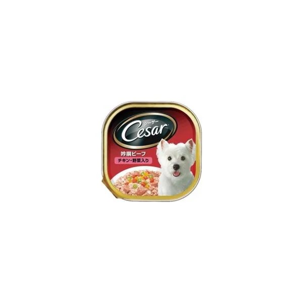 【1ケース】【お取り寄せ対象品】マース ジャパンリミテッド Cesar シーザー 吟撰ビーフ チキン・野菜入り 100g [マースジャパンリミテッド] *96個