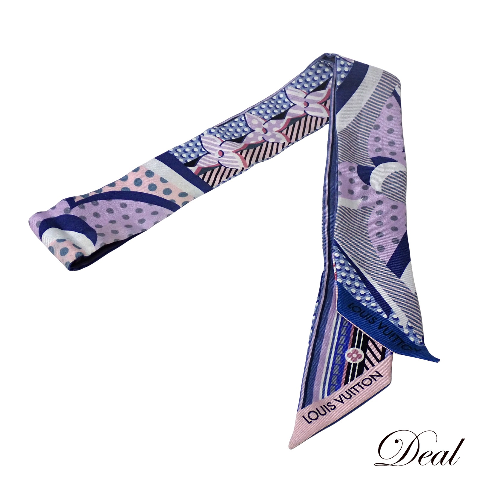 ルイ・ヴィトン バンドーBB ポップLV ブルーエ M73866 ブルー レディース スカーフLV