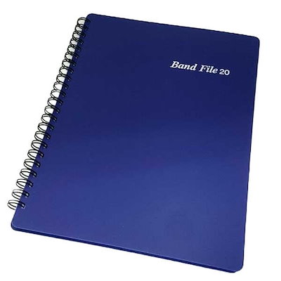 他サイト： バンドファイル20 パープル 楽譜ファイル 譜面ファイル 閉じたまま書ける ミュージックファイル 吹奏楽部 ブラスバンド 楽譜の商品画像