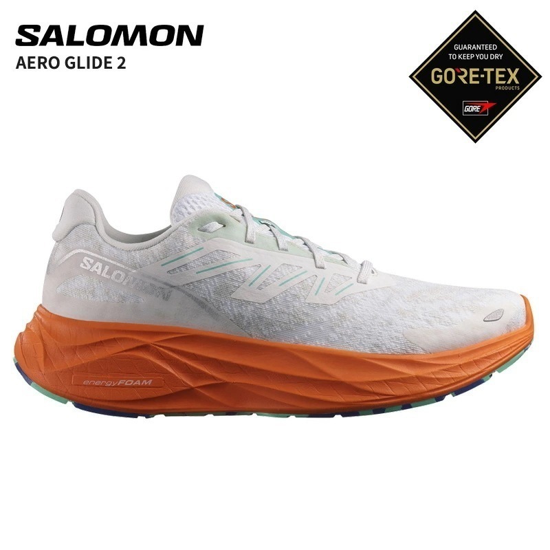 サロモン スニーカー SALOMON AERO GLIDE 2 メンズ 男性用ランニングシューズ メンズ ホワイト