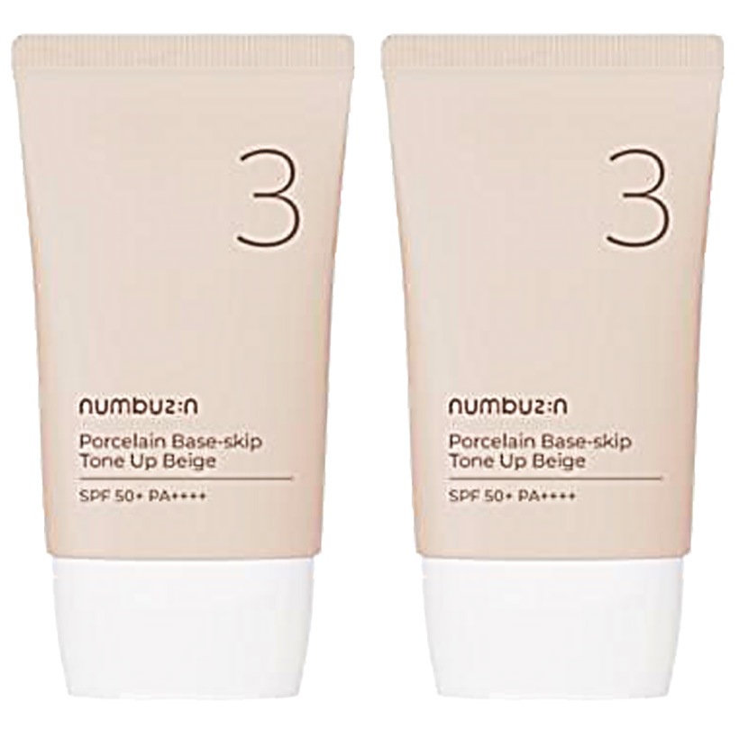 ナンバーズイン 3番 陶磁器結 ファデスキップ トーンアップベージュ 35ml + 35ml / SPF50 + PA +++ 並行輸入品 5,033円