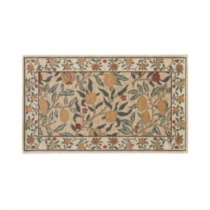川島織物セルコン Morris Design Studio フルーツ マット 約45×75cm FH1706A Y イエロー