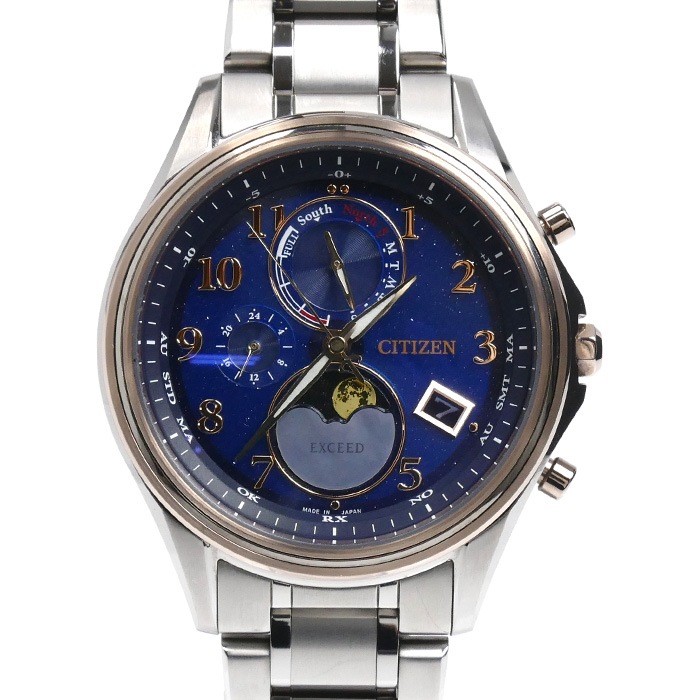 CITIZEN シチズン EXCEED 腕時計 ソーラー BY1026-65L/H874-004JJ02 電波ソーラー メンズ 中古
