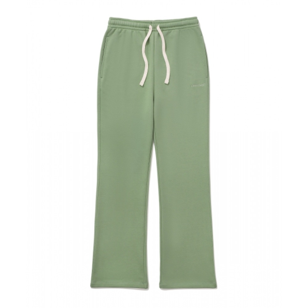 COVERNAT 女性用セミブーツカットスウェットパンツセージグリーン