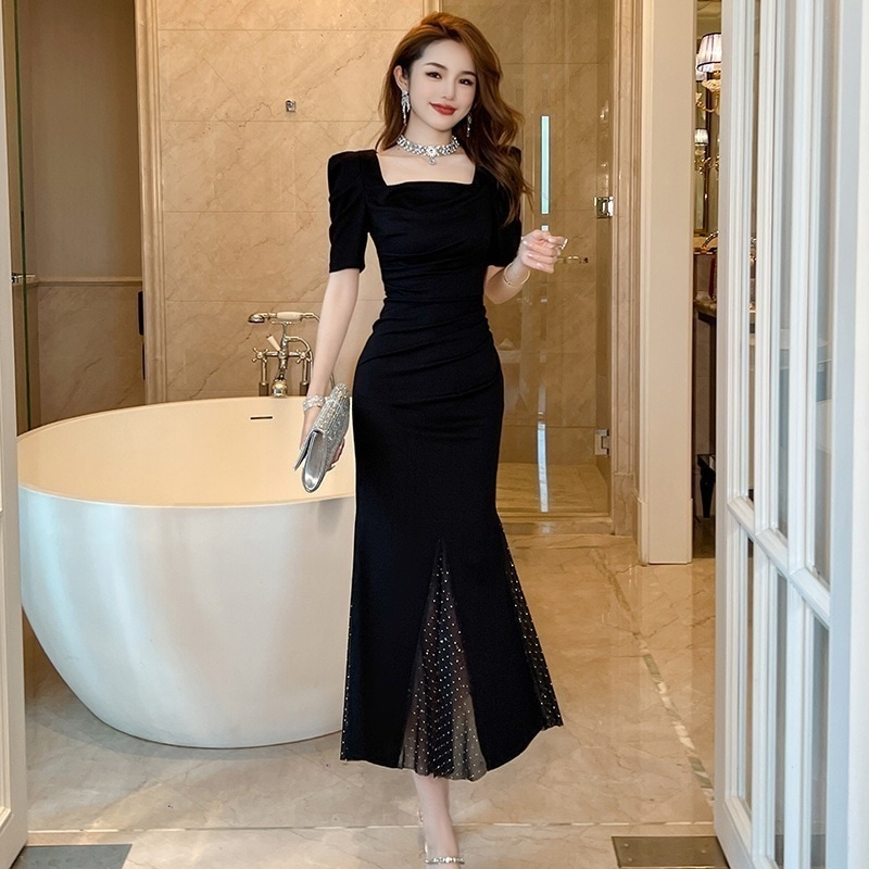 上品パーティードレスフォーマル パーティー キャバドレス チャイナドレス 発表会 演奏会 同窓会 忘年会ドレスウェディング 花嫁 結婚式 お呼ばれ ウエディングドレス 二次会ドレス ワンピース