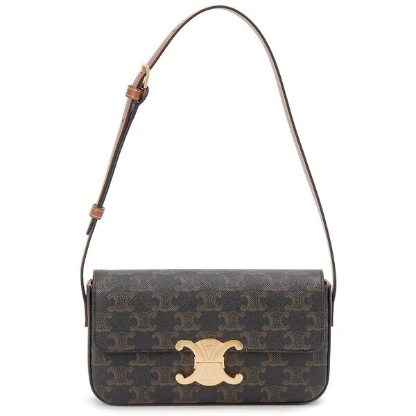 セリーヌ ショルダーバッグ ブラウン 19414 2CUZ 04LU SHOULDER BAG CLAUDE TAN 並行輸入品