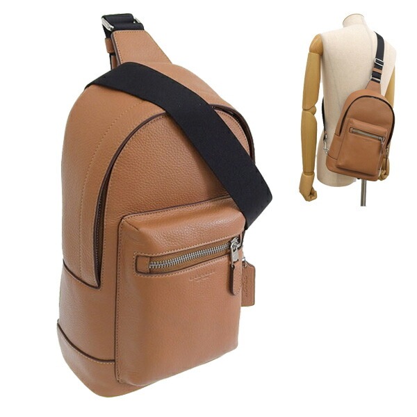 コーチ バッグ メンズ ボディバッグ アウトレット スリングバッグ レザー ライトサドル ウエストパック WEST PACK PBLD LTH 2540SVQD COACH