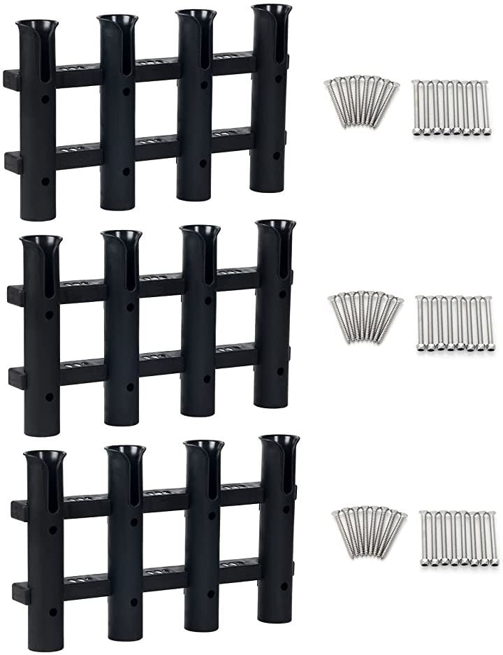 4連 ロッドホルダー 竿立て 釣り竿 スタンド 道具 収納 船 ボート 竿置き 竿受け ロッドスタン