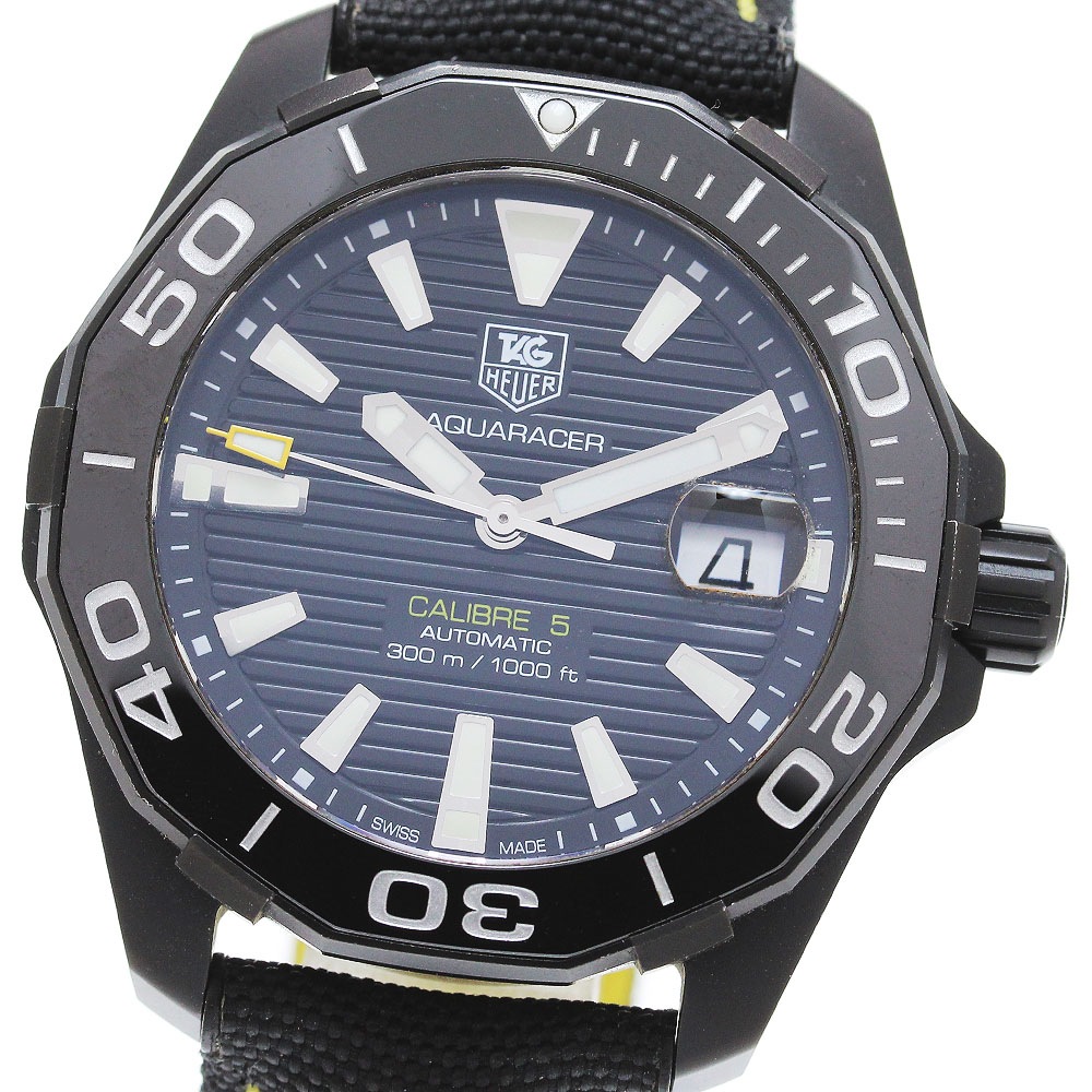 タグホイヤー TAG HEUER WAY218A-0 アクアレーサー デイト 自動巻き メンズ _864019【中古】