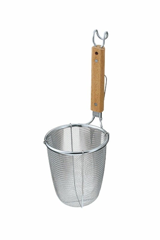 （まとめ買い）新越ワークス TS ラーメン専用パワーてぼ 深型 細麺用（10メッシュ）10128 [x3]調理器具
