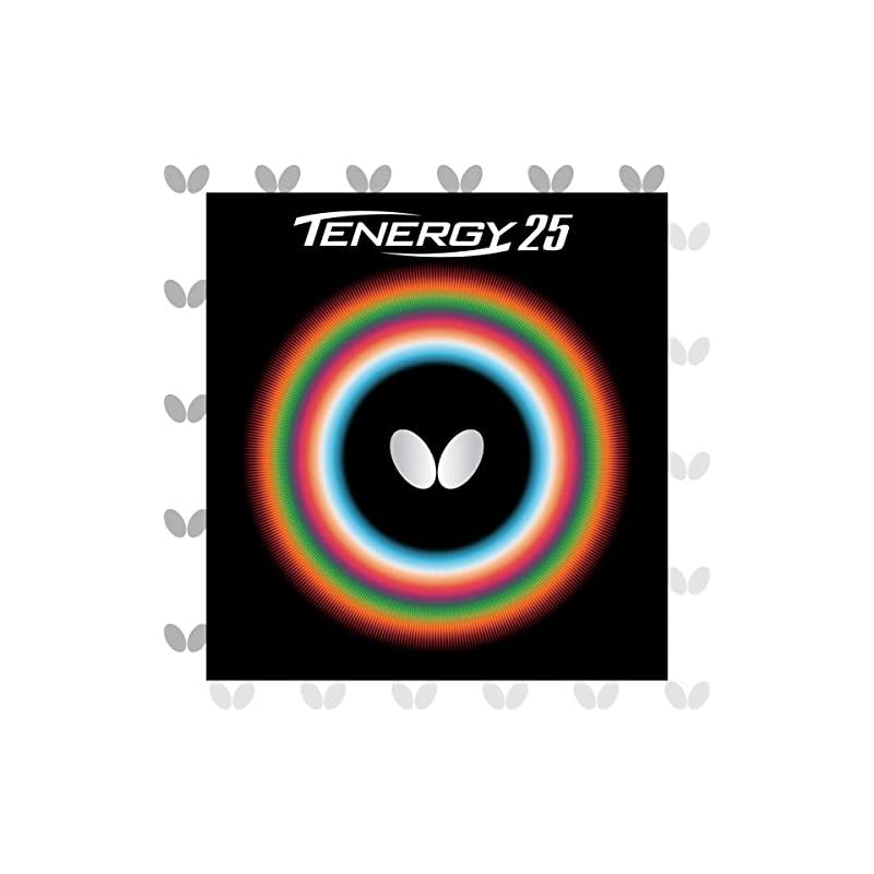 バタフライ(Butterfly) 卓球 ラバー テナジー25 裏ソフト テンション (スピン) 05810 ブラック 中