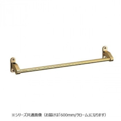 シロクマ フラットタオル掛 600mm クローム BT-40
