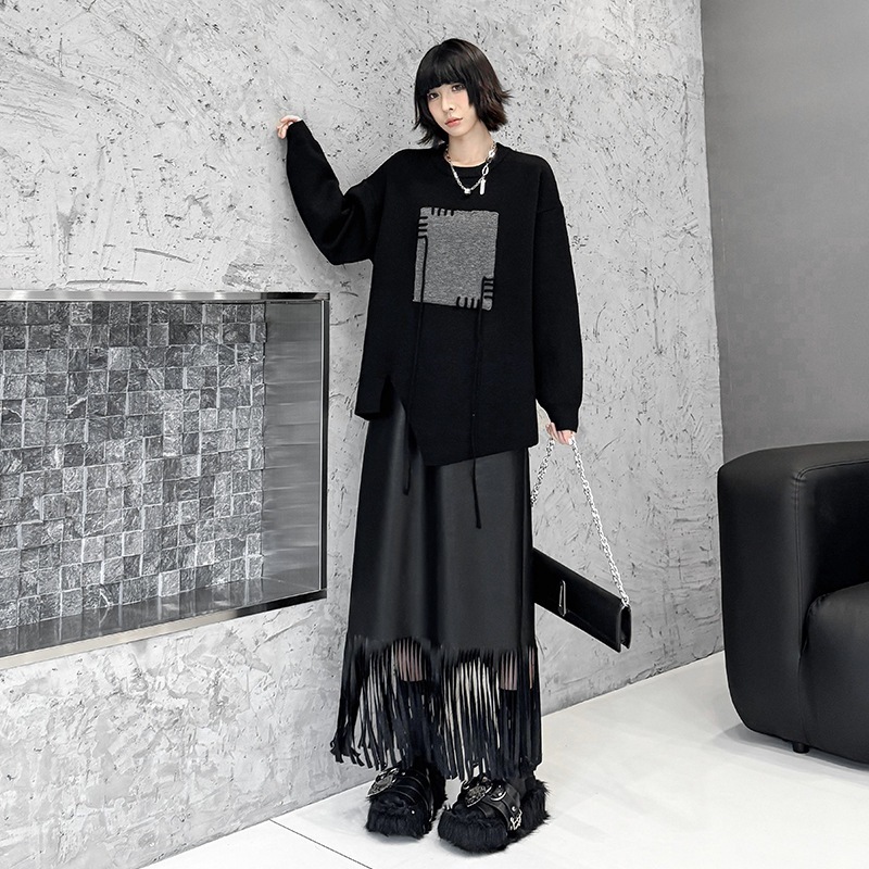 【J.Fashion】 ニット 不規則裾 おしゃれ レディース セーター 関連商品購入可能 メガ割