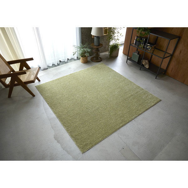 スミノエ 13476157 190190cm GN 洗える ラグ ルフレ 190190cm グリーン メーカー直送