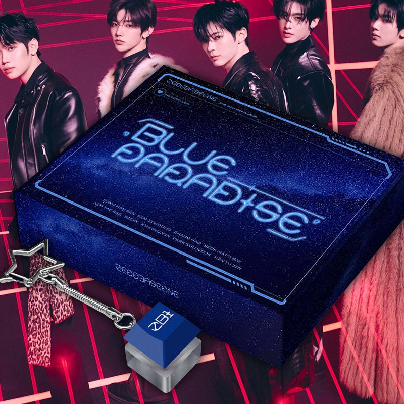 [未開封新品]ゼロベースワンアルバムキーキャップ限定盤ブルーパラダイスBLUE PARADISEゼベワンミニ5集グッズ