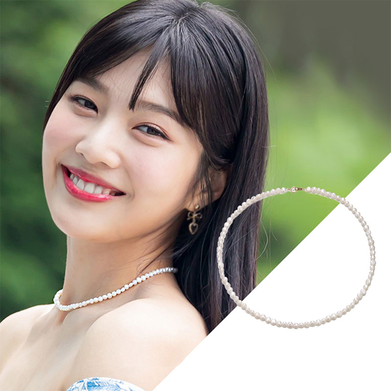 [レッドベルベット ジョイ着用]14k ダイアナ 天然淡水パール チョーカーネックレス/韓国ファッション/韓国ファッションスタイル/韓国ストリートファッション/SNSで人気/韓国の人気ブランド