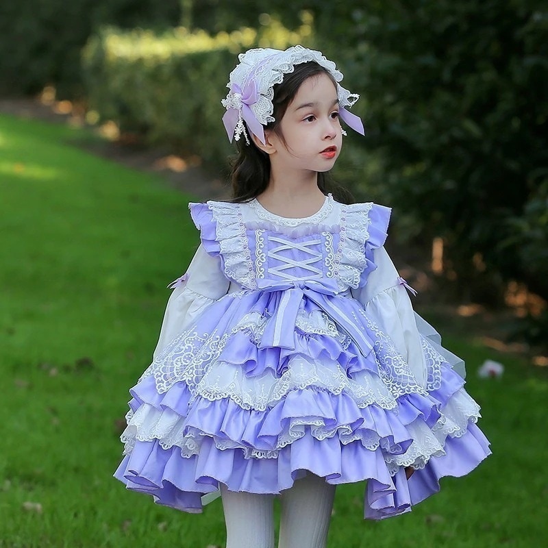 ベビー用プリンセスフリルドレス ワンピース 誕生日パーティードレス 子供用 ロリータ ハロウィン クリスマス