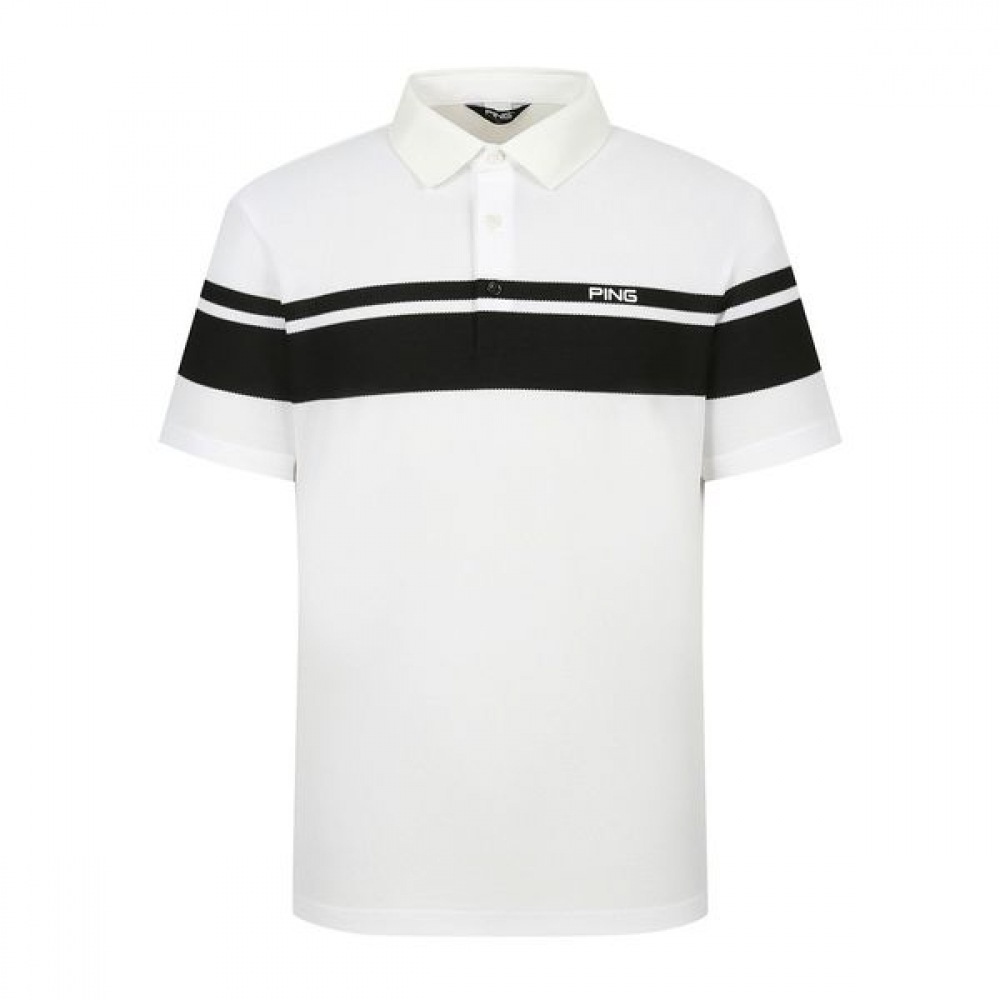 [ping] メンズメッシュカラー襟付き半袖Tシャツ 19,326円