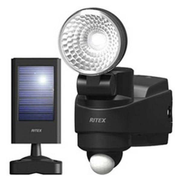 ライテックス LEDハイブリッドソーラーL S－HB10 1W 電動工具 作業 警告 防犯灯 センサーライト
