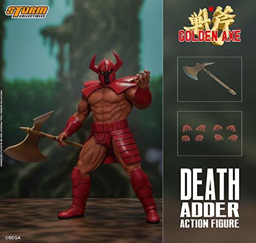 新品未開封 Storm Collectibles 1/12ゴールデンアックス Death Adder 赤フィギュア