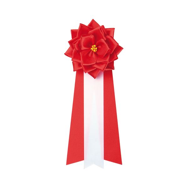 一番の贈り物 銀鳥産業 徽章 バラ3枚タレ 赤 小459-408 1パック（20個） その他