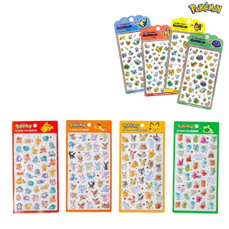 [韓国限定] ポケモン シール ボンボンドロップ 8種セット