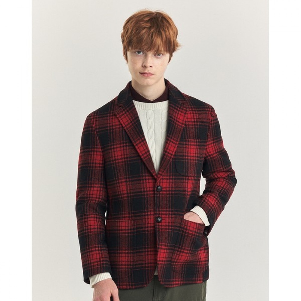 [ヘッジス] 24FW レッドチェックホリデージャケット HZJA4D704R2