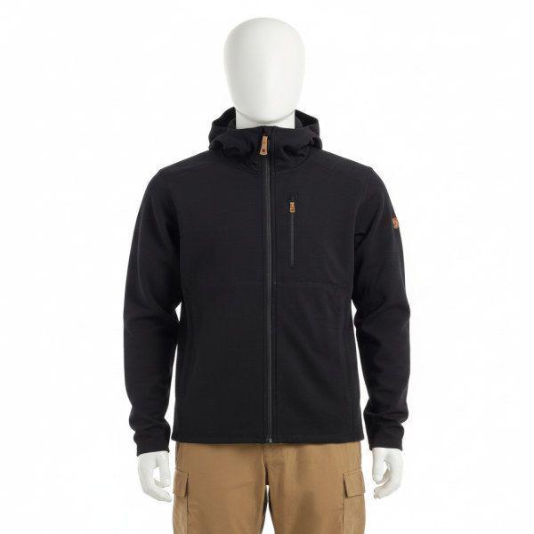 FJALLRAVEN 25FW 男性 ケブ フリース フーディ ブラック 81479550 Keb Fleece Hoodie M 826565