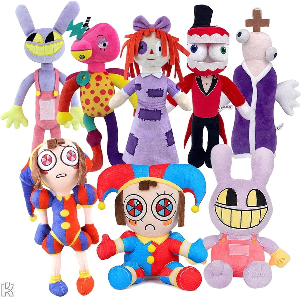 アメージングデジタルサーカス ファンタスティックデジタルサーカス ぬいぐるみ 8点セット Jax名人団 Gameぬいぐるみ 12インチデジタルサーカスピエロkauffmoとpomni
