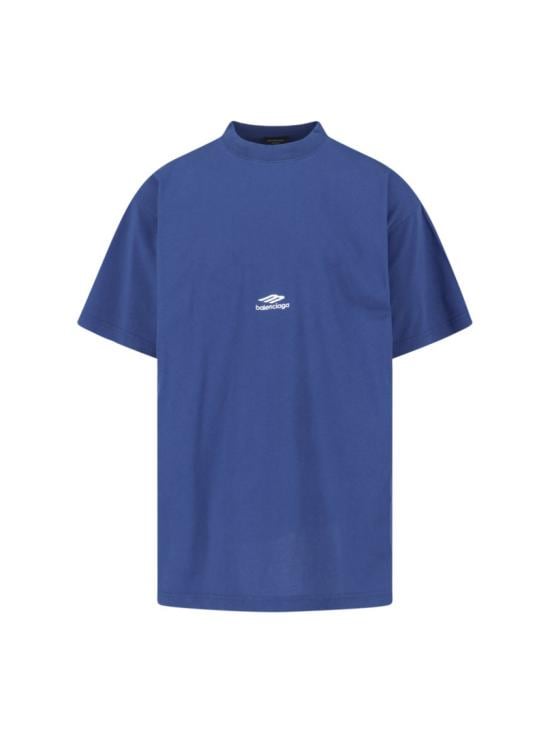 BALENCIAGA Men T-Shirts 850345 TTVK57740 Blue