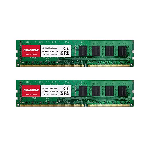 【メモリ DDR3】GIGASTONE 8GBx2枚 (16GB Kit) DDR3/DDR3L 1600MHz (1333MHz) PC3-12800 (PC3-10600) CL11 1.35V/