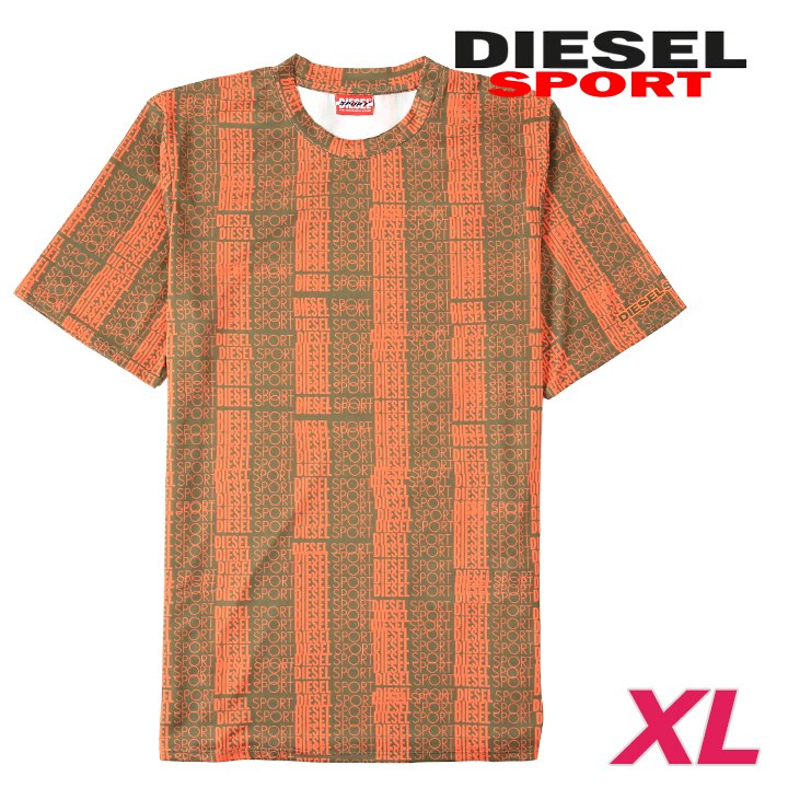 半袖Tシャツ カットソー メンズ AMTEE-LANDON-HT27 総柄ロゴプリント 吸汗速乾 die-m-t-g4-563