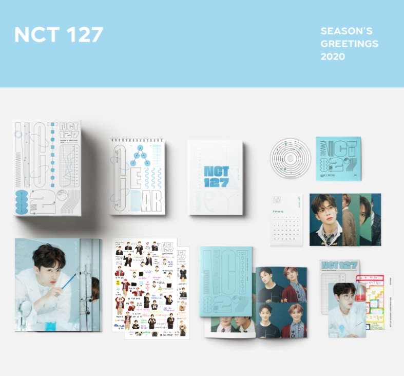 NCT 127 - 2020 SEASONS GREETINGS / DVD + カレンダ + ダイアリー + ポスター + ステッカー + はがき + パンフレット