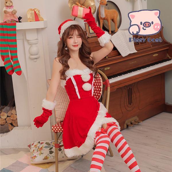 サンタ コスプレ サンタコス サンタコスプレ クリスマス サンタクロース コスチューム サンタ衣装 帽子 肩出し レディース サンタ 仮装