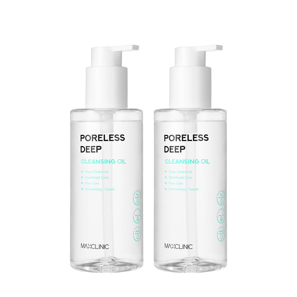 マックスクリニックフォアレスディープブラックヘッド毛穴クレンジングオイル200ml2個