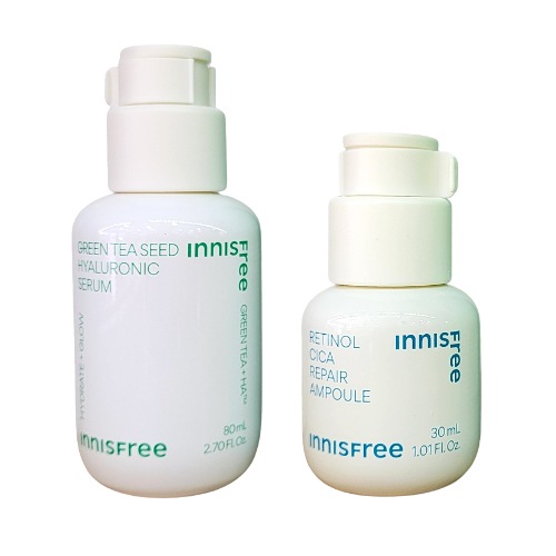 グリーンティー シード ヒアルロン酸セラム 80mL+レチノール シカ リペア アンプル 30ml