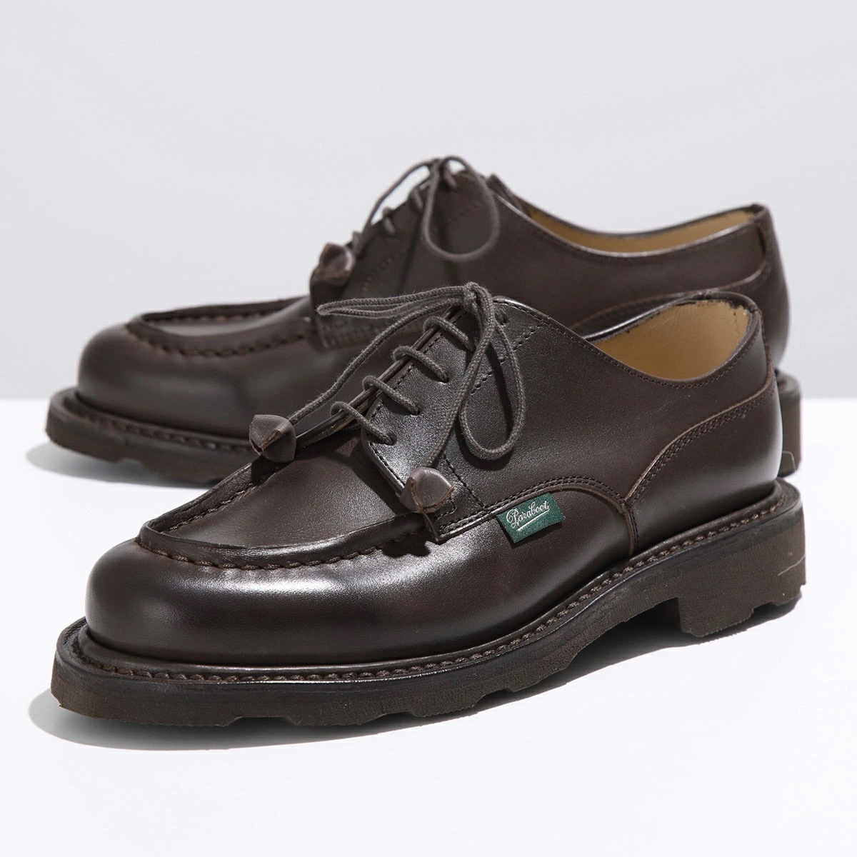 Paraboot パラブーツ レザーシューズ 743736 CHAMBORD シャンボード レディース Uチップ レースアップ ノルヴェイジャン製法 革靴 CAFE