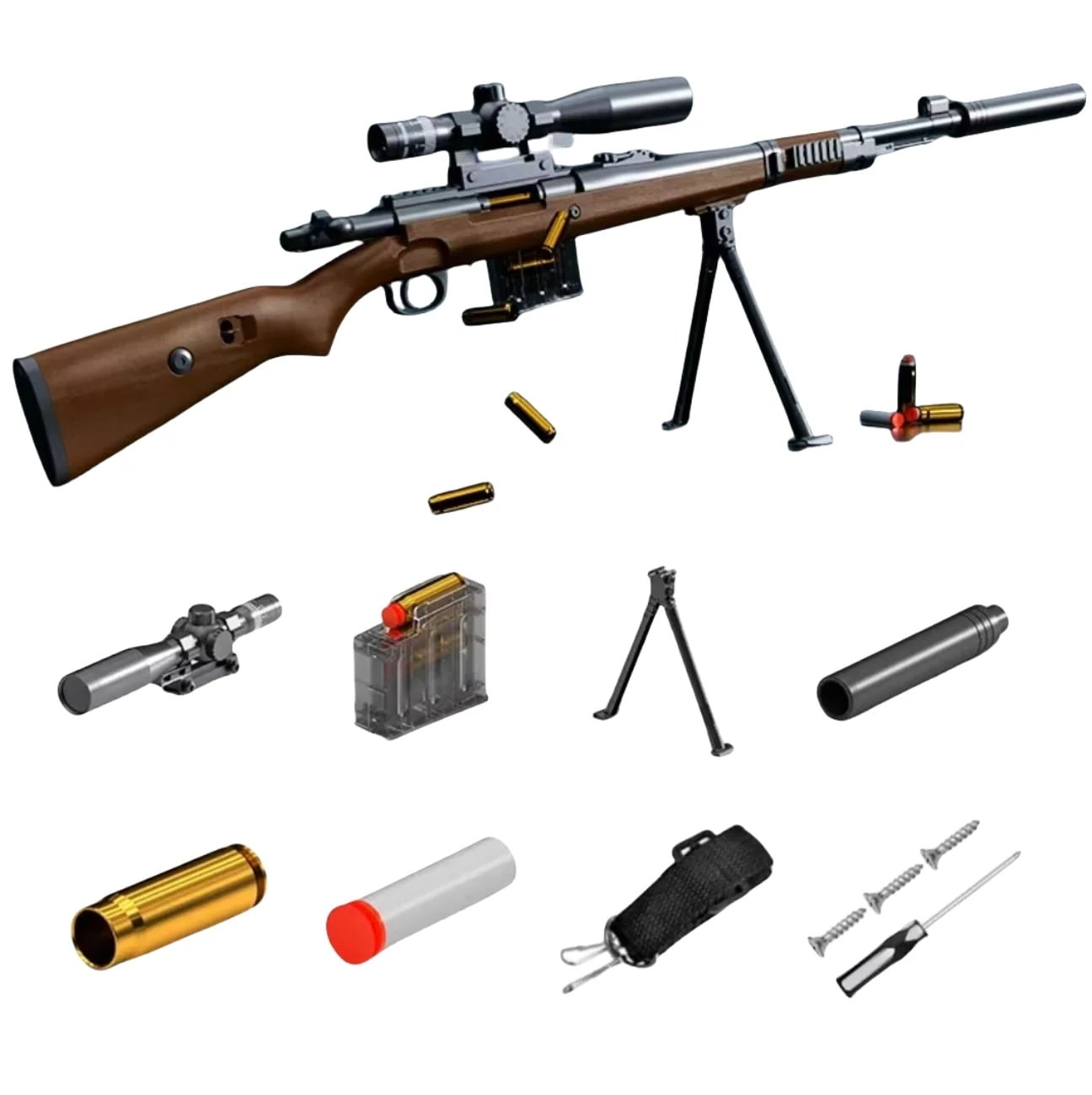 銃 おもちゃ銃 Toy ショットガン Kar98K モデル 排莢式 発射 ライフル ライブカート式 トイガン 樹脂ストック 排莢再現 安全 スポンジ弾