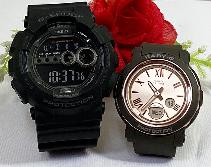 電池式 恋人たちのGショックペアウォッチ G-SHOCK BABY-G カシオ 2本セット GD-100-1BJF BGA-290-5AJF お揃い プレゼント 新品 人気 婚約　夫婦 高級 21,560円