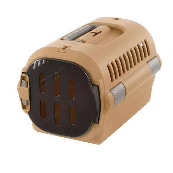 リッチェル キャンピングキャリーファイン(シングルドア) S 犬猫うさぎ用 1組入 (ブラウン)